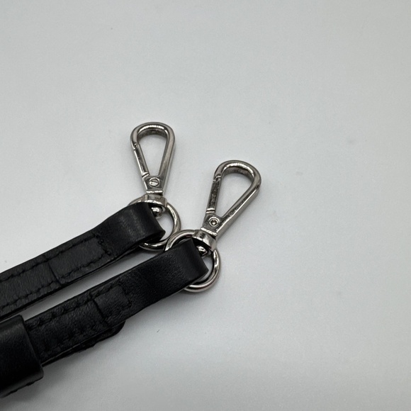 Moncler Authentic Leather Black Crossbody Waist Bag - Picture 10 of 16